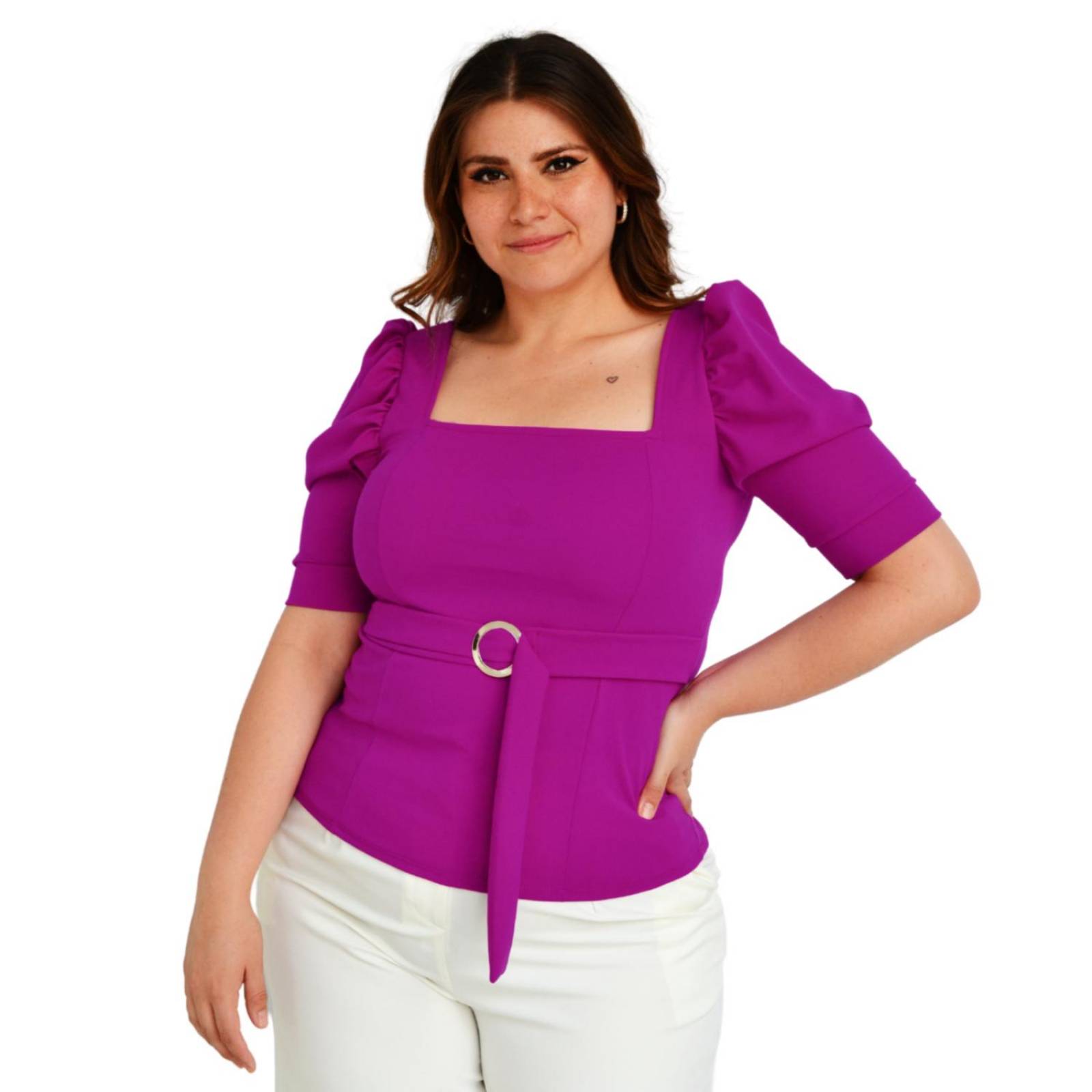 Blusa discount escote cuadrado