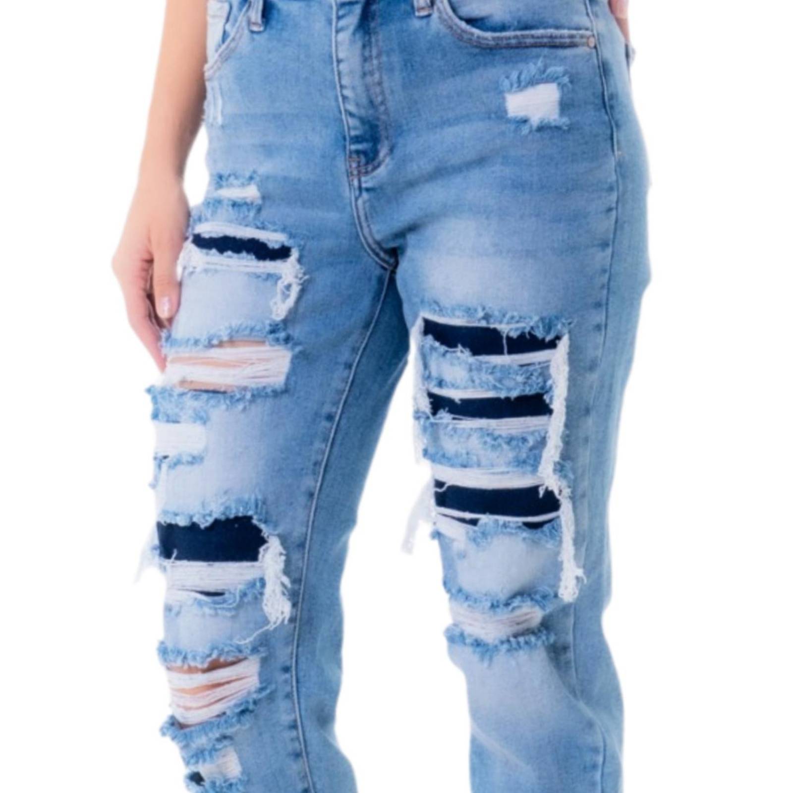 Mom Jeans Balam Juvenil 6406 Azul medio