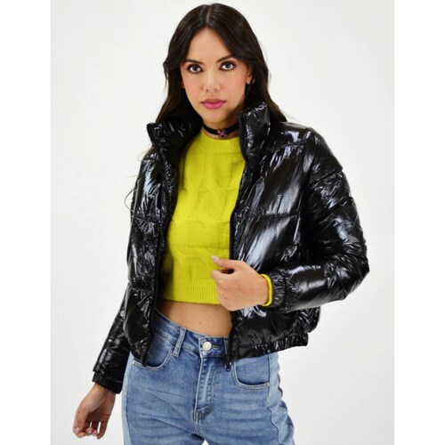 Chamarra acolchada efecto piel Roman Fashion /Juvenil, 7023 (Negro) 