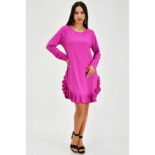 Vestido con olan Roman Fashión /Juvenil, 1270 (Fiusha) 