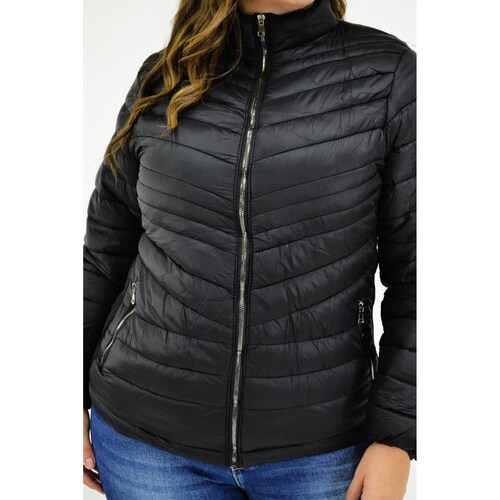 Chamarra térmica afelpada Roman Fashion/ Tallas Extras, 0002 (Negro) 