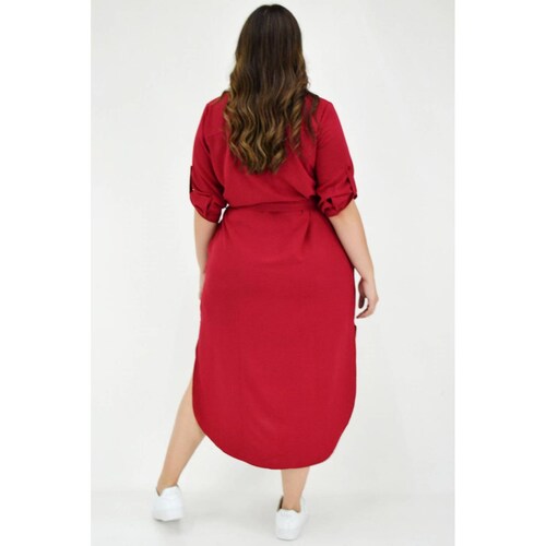 Vestido largo Roman Fashion /Tallas Extras, 1765 (Rojo) 