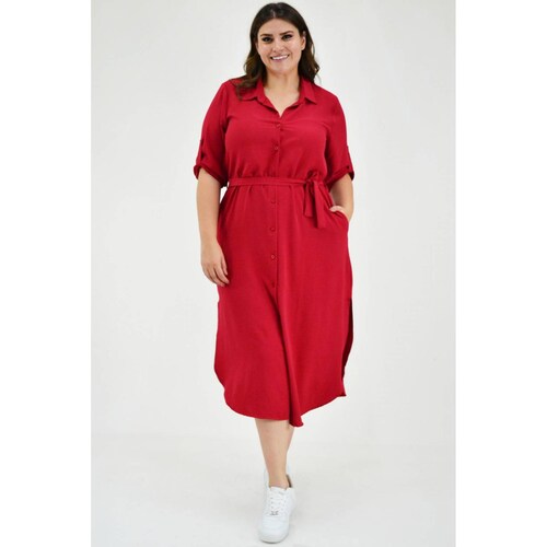 Vestido largo Roman Fashion /Tallas Extras, 1765 (Rojo) 