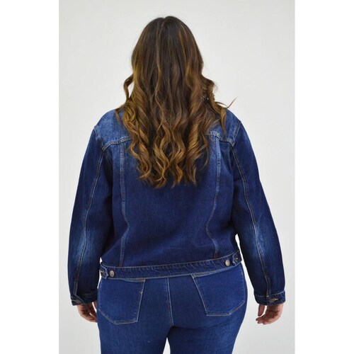 Chamarra denim clásica Tallas Extras, 6471 (Dark) 