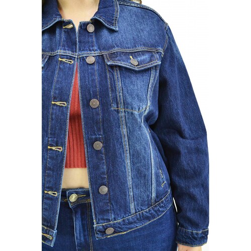 Chamarra denim clásica Tallas Extras, 6471 (Dark) 