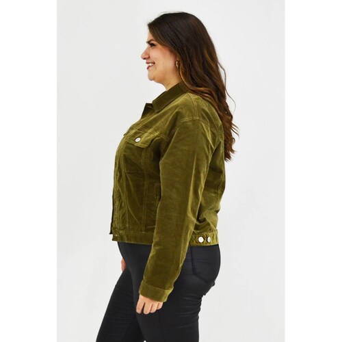 Chamarra de pana Tallas Extras, 6470 (Olivo) 