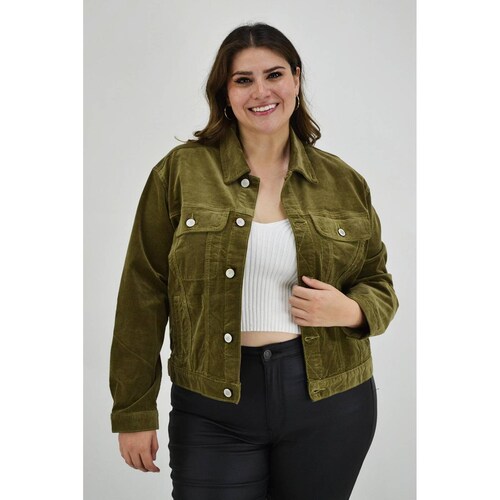 Chamarra de pana Tallas Extras, 6470 (Olivo) 