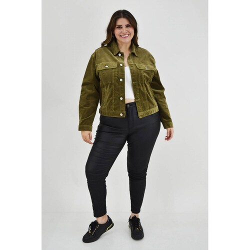 Chamarra de pana Tallas Extras, 6470 (Olivo) 
