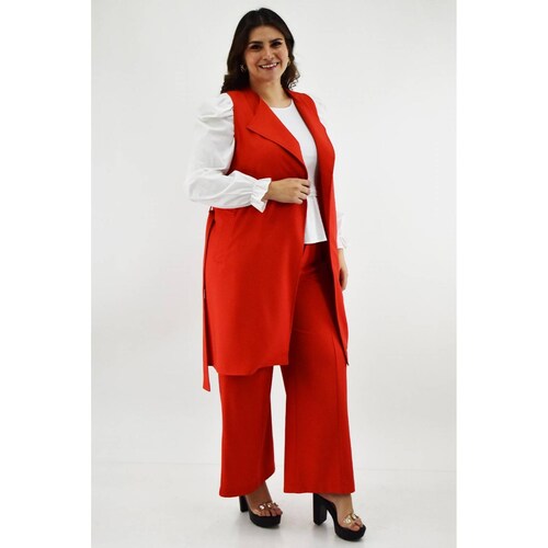 Set de vestir Roman Fashion /Tallas Extras, 1360 (Naranja) 