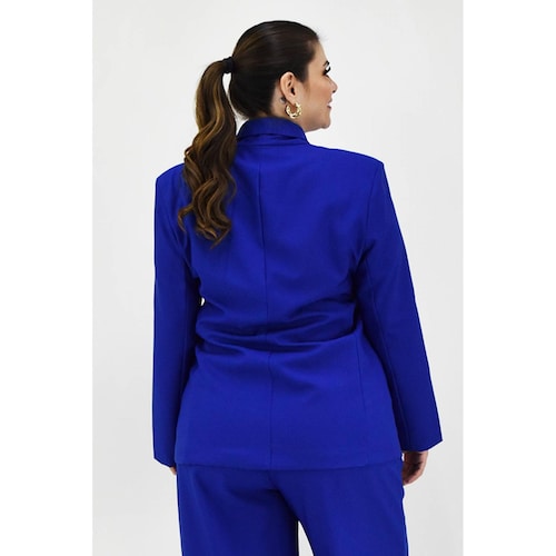 Blazer doble botonadura Roman Fashion /Tallas Extras, 1370 (Azul rey) 