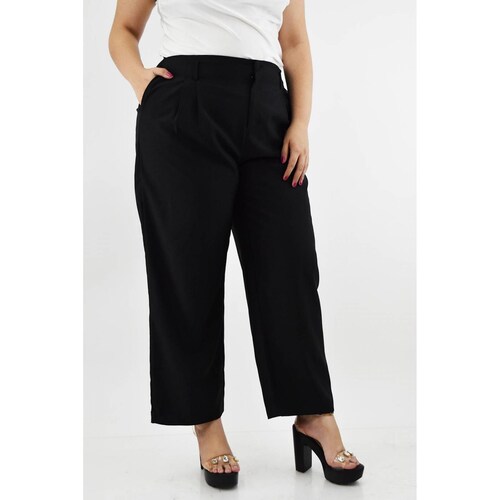 Pantalon de vestir Roman Fashion /Tallas Extras, 1380 (Negro)