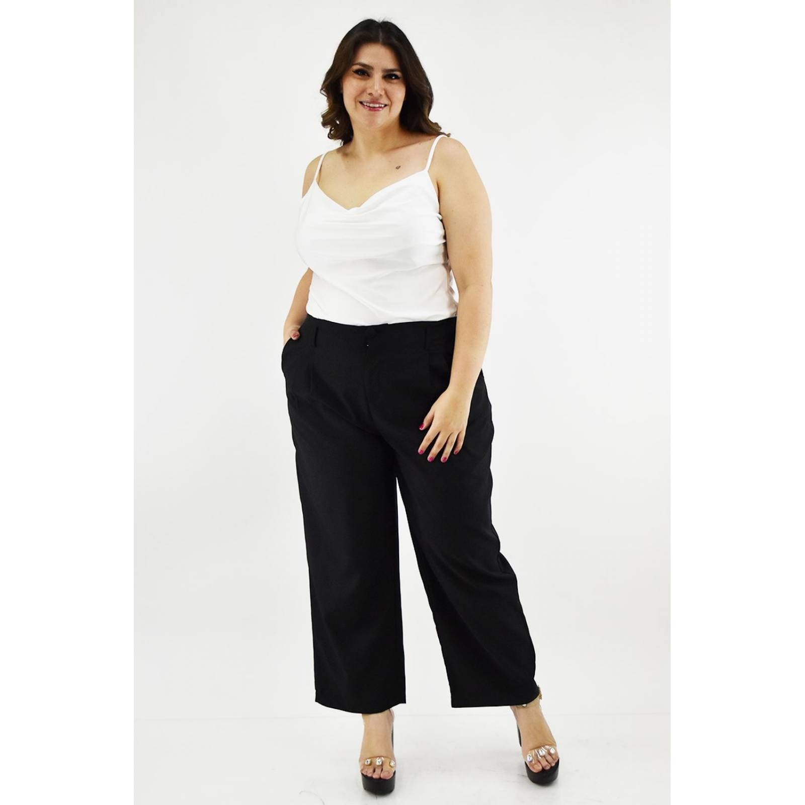 Pantalon de vestir Roman Fashion Tallas Extras 1380 Negro