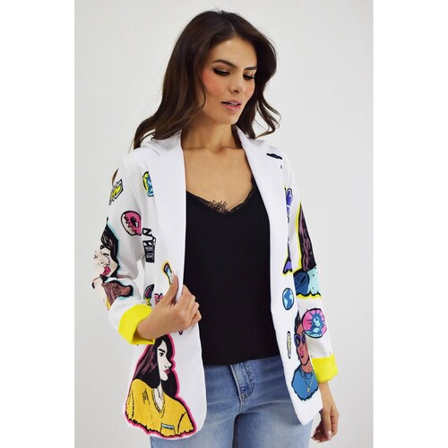 Blazer Friends Roman Fashion /Juvenil, 015 (Blanco) 