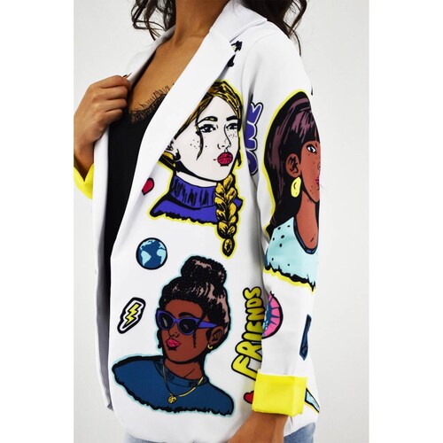 Blazer Friends Roman Fashion /Juvenil, 015 (Blanco) 