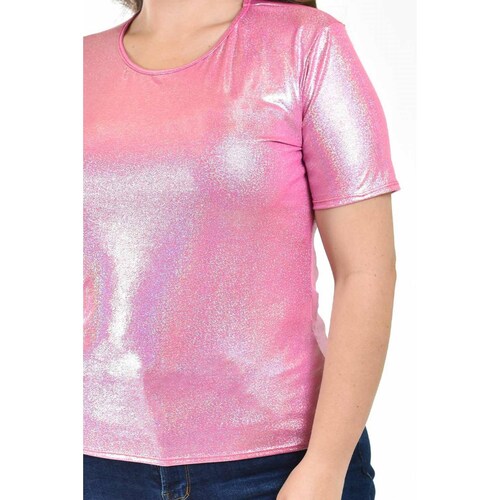 Blusa brillos Roman Fashion /Tallas Extras, 1871 (Rosa) 