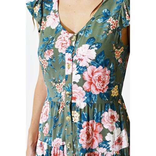 Vestido floreado Roman Fashion /Juvenil, 27311 (Verde flor) 