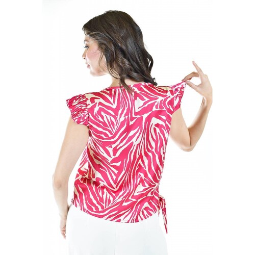 Blusa estampado zebra Roman Fashion/ Tallas Extras, 4048 (Fiusha) 