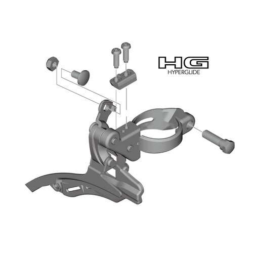 Desviador Shimano Tourney Delantero Fd-tz500 31.8mm