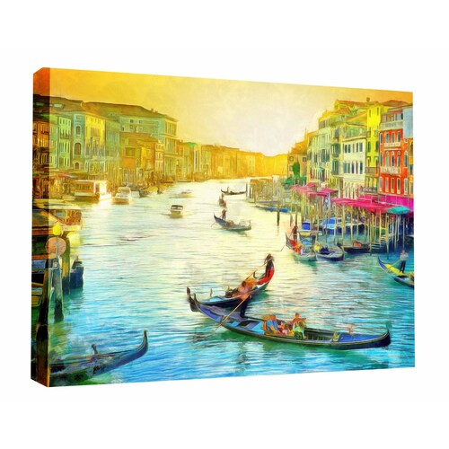 Cuadro Decorativo Canvas Pintura de Venecia Óleo 180x120
