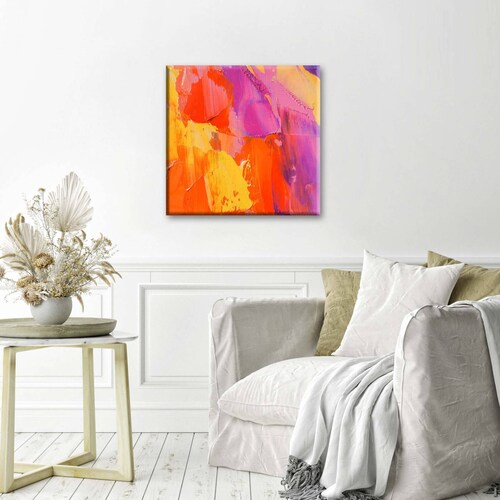 Cuadro Decorativo Canvas Espatula sobre lienzo 30x30