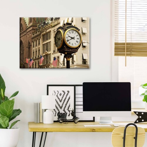 Cuadro Decorativo Canvas Reloj De New York 150x100