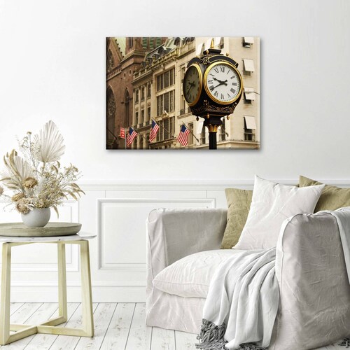 Cuadro Decorativo Canvas Reloj De New York 150x100