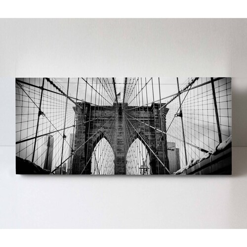 Cuadro Decorativo Canvas Puente De Brooklyn 180x90