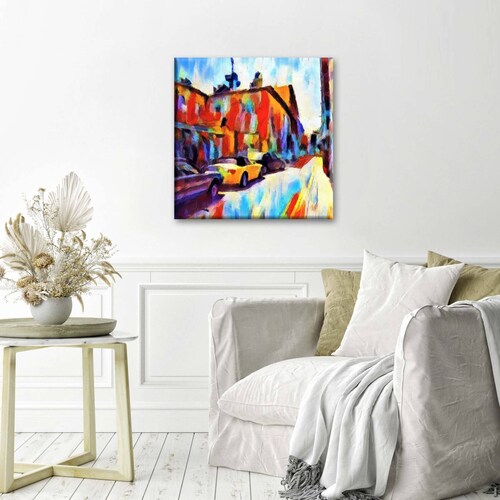 Cuadro Decorativo Canvas Calle en Europa 70x70