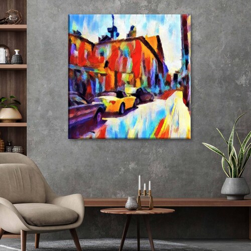 Cuadro Decorativo Canvas Calle en Europa 70x70