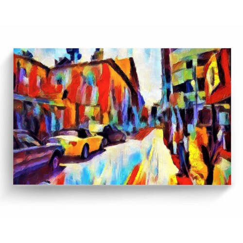 Cuadro Decorativo Canvas Calle en Europa 105x70