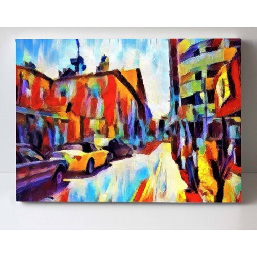 Cuadro Decorativo Canvas Calle en Europa 105x70