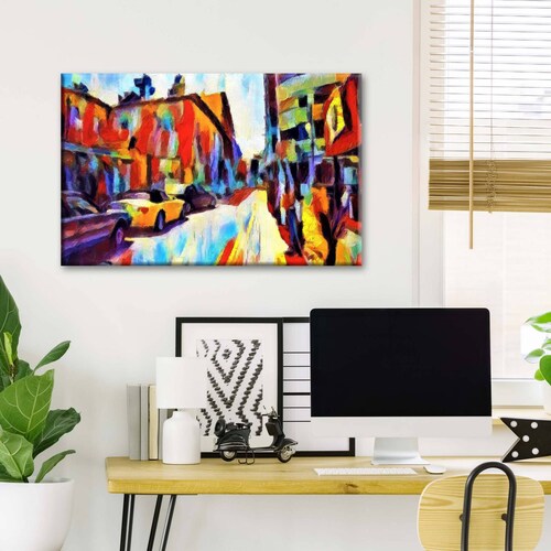 Cuadro Decorativo Canvas Calle en Europa 105x70