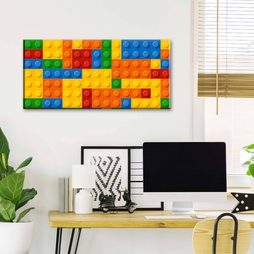 Cuadro Decorativo Canvas Legos 160x80