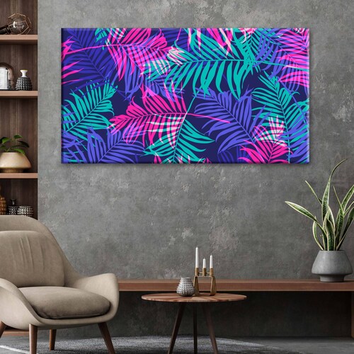 Cuadro Decorativo Canvas Hojas de Colores 180x120