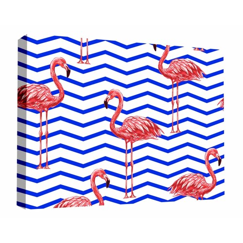 Cuadro Decorativo Canvas Flamingo Artístico 180x120
