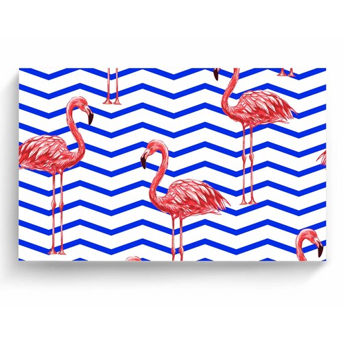 Cuadro Decorativo Canvas Flamingo Artístico 180x120