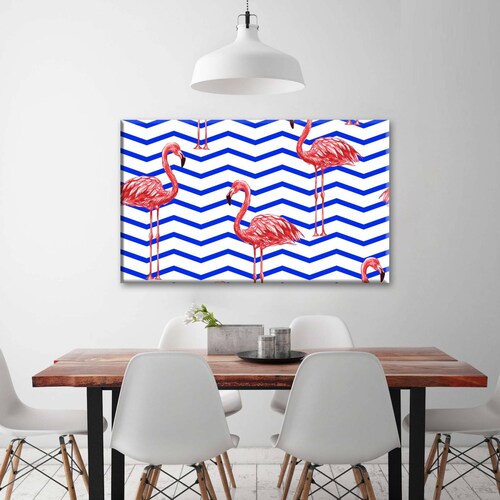 Cuadro Decorativo Canvas Flamingo Artístico 180x120