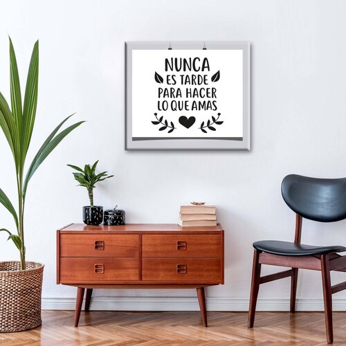 Cuadro Decorativo Canvas Frase de Inspiración
 100x100