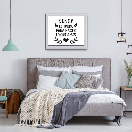 Cuadro Decorativo Canvas Frase de Inspiración
 100x100