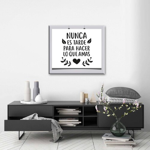 Cuadro Decorativo Canvas Frase de Inspiración
 100x100
