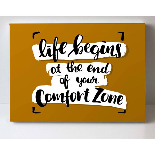 Cuadro Decorativo Canvas Frase inspiradora 45x30