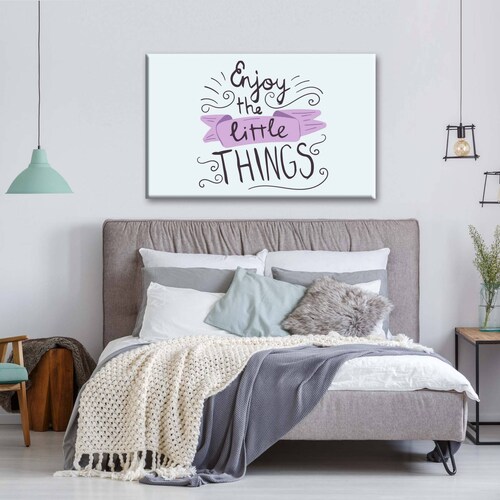 Cuadro Decorativo Canvas Enjoy the little things  105x70