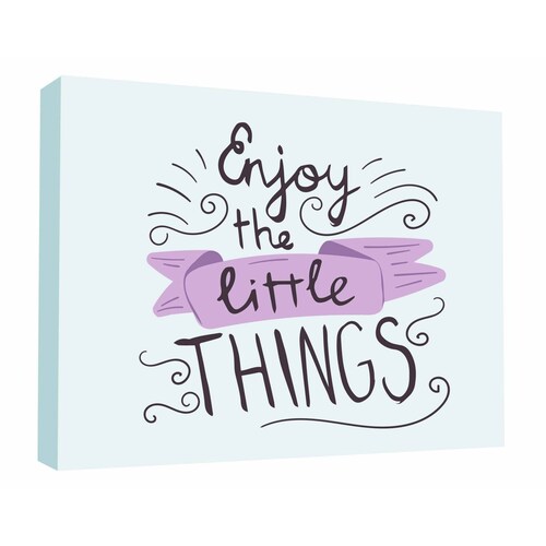 Cuadro Decorativo Canvas Enjoy the little things  75x50