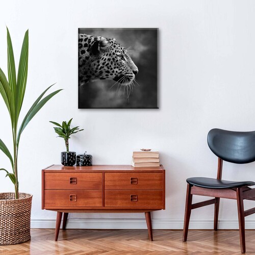 Cuadro Decorativo Canvas retrato de Leopardo 100x100