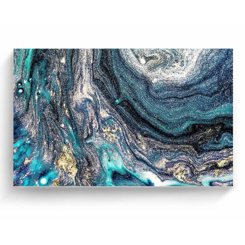 Cuadro Decorativo Canvas Granito Azul Impreso 75x50