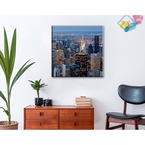 Cuadro Decorativo Canvas Atardecer en Nueva York 130x130