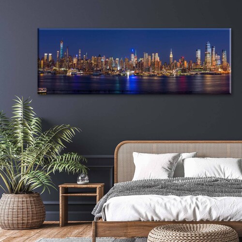Cuadro Decorativo Canvas Foto Panorámica Manhattan 120x60