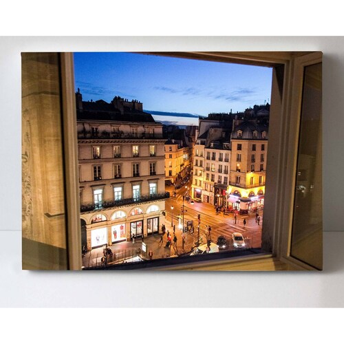 Cuadro Decorativo Canvas Vista Desde Ventana París 45x30