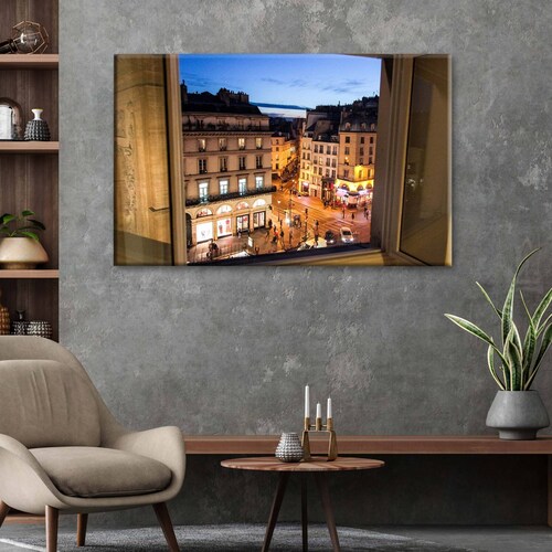 Cuadro Decorativo Canvas Vista Desde Ventana París 45x30