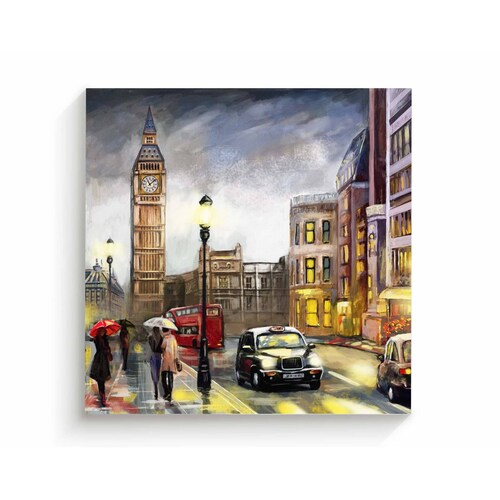 Cuadro Decorativo Canvas Arte Calle en Londres 50x50